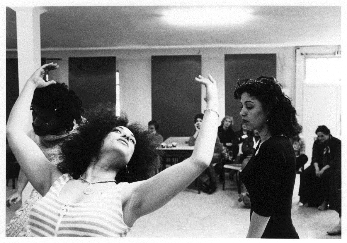 Improvisation with students after Aviva's first One Woman Show, <em>The Energy Exchange</em>, Amsterdam 1979