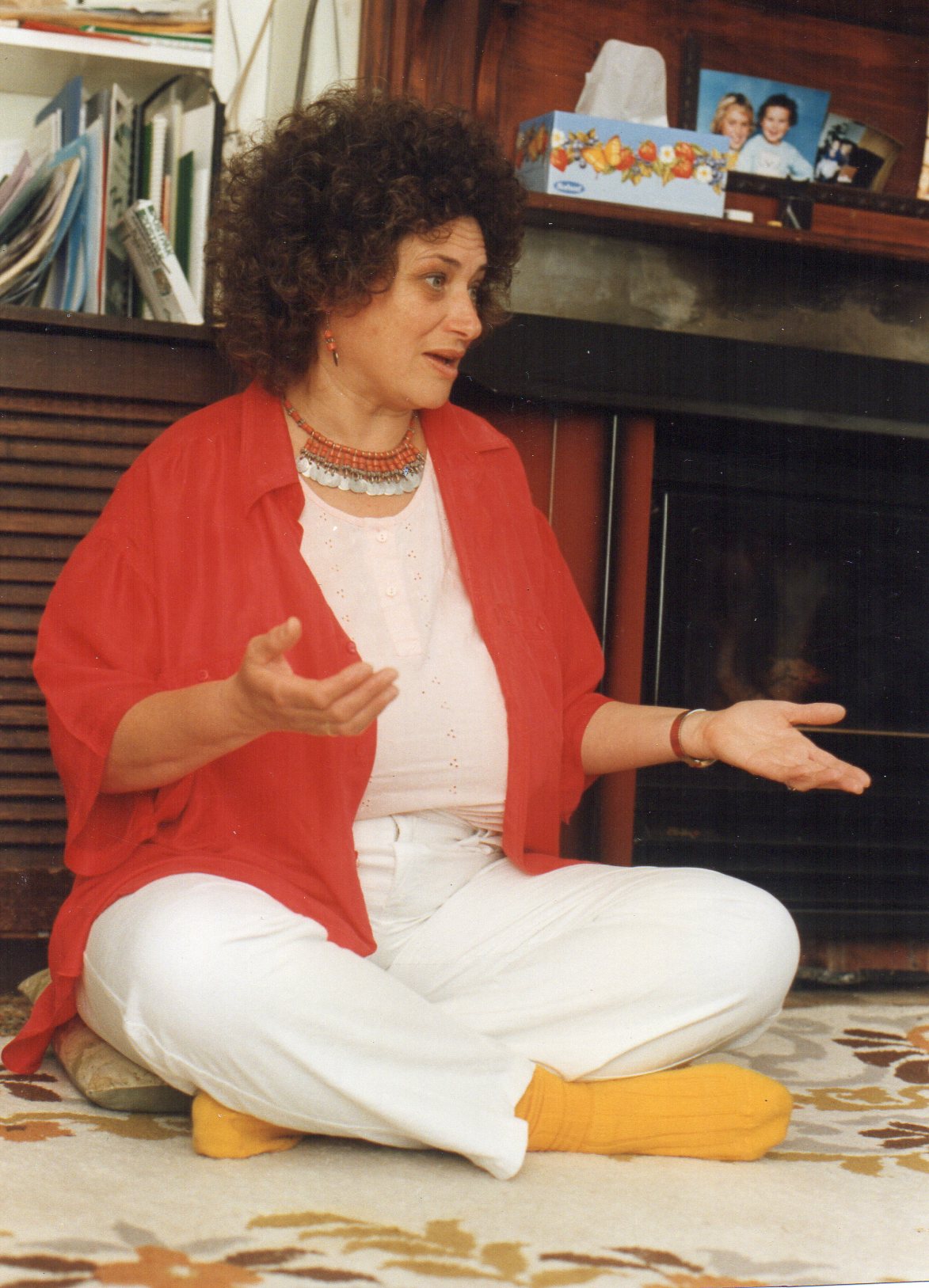 Teaching at home in Dunolli, 1994